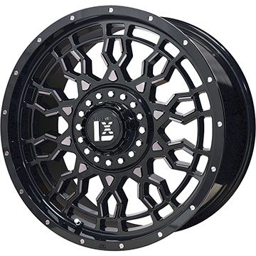 【取付対象】35X12.5R17 夏タイヤ ホイール4本セット NITTO マッドグラップラー(6/139車用) オフビート レクセル プレデター 17インチ【送料無料】画像