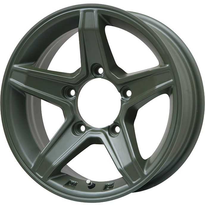 楽天アークタイヤ 楽天市場店【取付対象】195/80R15 夏タイヤ ホイール4本セット ジムニーシエラ TOYO オープンカントリー R/T RBL プレミックス エステラ（オリーブグリーン） 15インチ【送料無料】