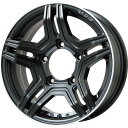 【取付対象】185/85R16 スタッドレスタイヤ ホイール4本セット ジムニー GRIPMAX アイスX SUV RWL ホワイトレター(限定2022年製) プレミックス グラバス-Jr(マットブラック/リムポリッシュ) 16インチ【送料無料】