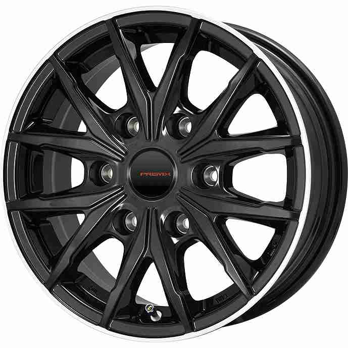 【取付対象】195/80R15 107/105N スタッドレスタイヤ ホイール4本セット ハイエース200系用 GRIPMAX アイスX SUV RWL ホワイトレター(限定) PREMIX HC2x6(ブラックリムポリッシュ) 15インチ(送料無料)
