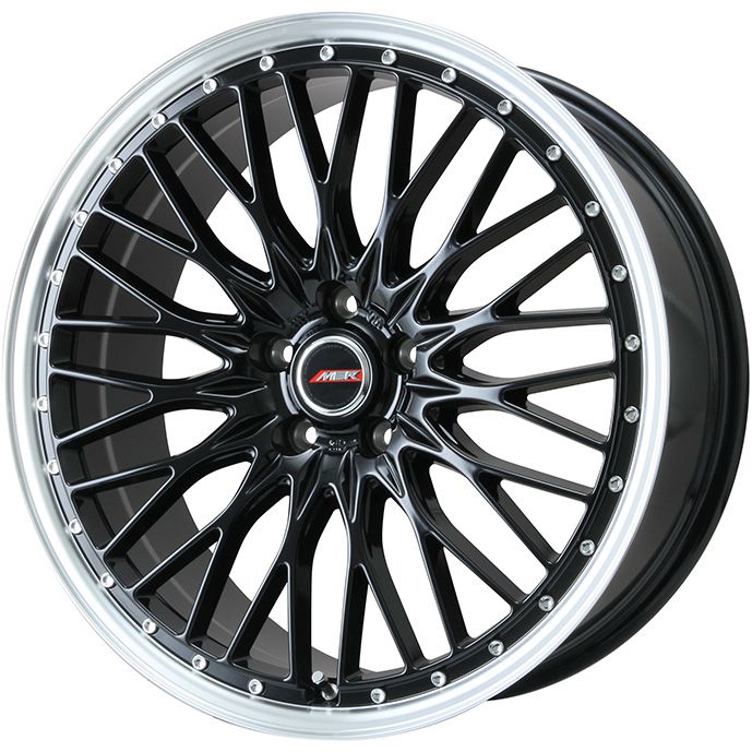 【取付対象】225/35R20 夏タイヤ ホイール4本セット NITTO NT555 G2 (5/114車用) PREMIX MER PROMESH グロスブラック/リムポリッシュ 20インチ【送料無料】