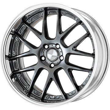 【取付対象】215/35R19 夏タイヤ ホイール4本セット YOKOHAMA ブルーアース A(AE50) (5/100車用) ワーク ランベック LM7 19インチ(送料無料)