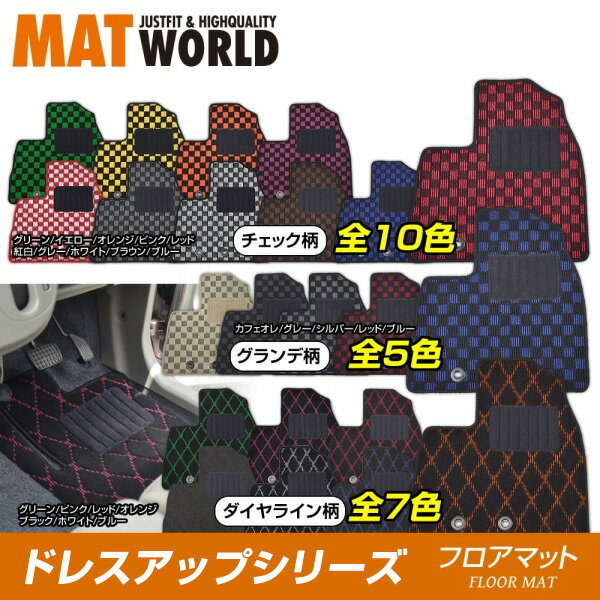 送料無料（一部離島除く） MAT WORLD マットワールド フロアマット（ドレスアップシリーズ） ミツビシ エアトレック H13/06～H17/10 CU#W 品番：MI0018