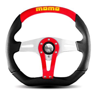 【正規輸入品】送料無料（一部離島除く） MOMO モモ ステアリング ハンドル TREK RED トレック レッド 35Φ T-2