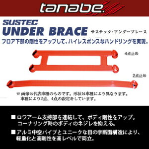 エントリーしてタイヤ交換チケット同時購入でポイント10倍![4/24 20:00-4/27 09:59] TANABE タナベ SUSTEC UNDER BRACE サステック アンダーブレース デリカD:5 CV1W 2019/2- UBM18 送料無料(一部地域除く)