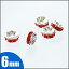 ロンデル 【レッド(赤) 平枠】50個 約6mm×約3mm 【石 天然石 アクセサリーパーツ】【卸 問屋 】