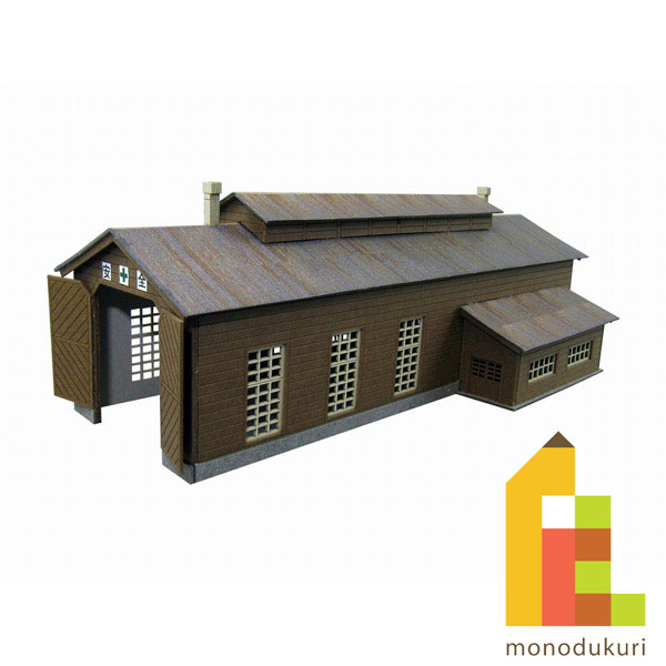 ■商品名：みにちゅあーとキット みにちゅあーとプチ【機関庫】 ■セット内容：レーザーシートA〜D（4枚）、屋根シート（1枚）、組立て説明書 ■スケール：1/220 ■サイズ：W56×L123×H43mm ■対象年齢：12才以上 ■組立て所要時間：3時間〜 ■組立てレベル：★★★☆☆ ■品番：MP01-45 ■JAN：4580236845041 ■発売日：2010年2月発売予定【商品情報】 ※こちらの商品は組立てペーパーキットです。完成品ではございませんのでご注意ください。 ※写真の色調はご使用のモニターの機種や設定により、実際の商品と異なる場合があります。