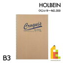 ホルベイン クロッキーブック NO.300 中紙 Hクロッキー紙 50K(60g) 80枚とじ 270-184 B3
