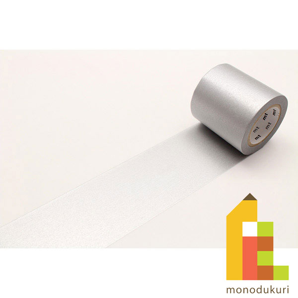 カモ井加工紙 mt CASA 50mm 銀 MTCA5059 50mm×10m カモ井 mt mt マスキングテープ マステ マスキング 紙テープ 和紙テープ 貼って剥がせる はってはがせる 貼ってはがせる はがせるテ