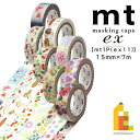 【ネコポス可】カモ井加工紙 【mt1P/ex 11】15mm×7m (MTEX1P105R~131R)