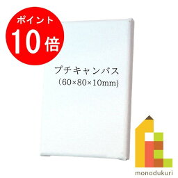 【お買い物マラソン限定！エントリーで全品ポイント10倍】那須野 プチキャンバス ホワイト 60× 80mm 厚10mm PT-6-8