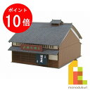 【お買い物マラソン限定!エントリーで全品ポイント10倍】【ネコポス配送可】さんけい みにちゅあーとキット 1/150 なつかしのジオラマシリーズ 【商店A】 MP03-06(ペーパークラフト 模型 セット)