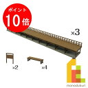 【お買い物マラソン限定!エントリーで全品ポイント10倍】さんけい みにちゅあーとキット 1/87 情景シリーズ 【ホーム30A延長】 MK05-25