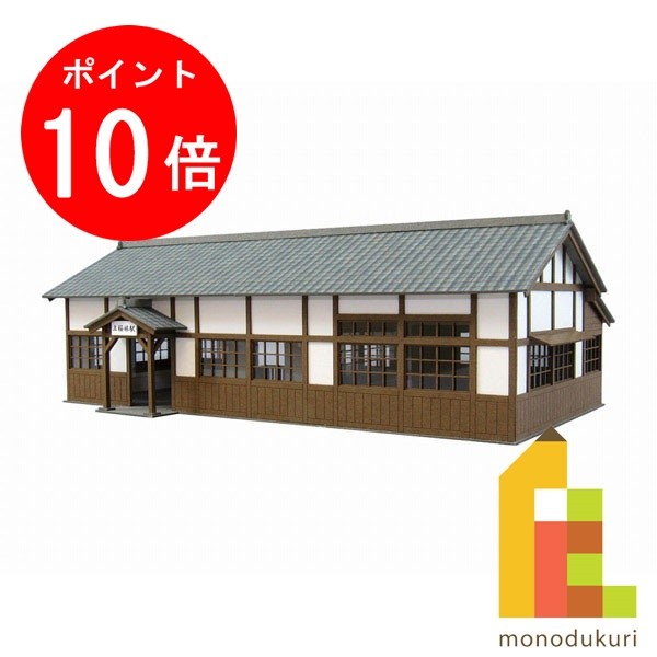 【ブラックフライデー限定!エントリーで全品ポイント10倍】さんけい みにちゅあーとキット 1/87 情景シリーズ 【駅舎-4】 MK05-27