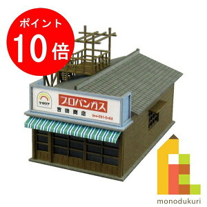 【お買い物マラソン限定!エントリーで全品ポイント10倍】【ネコポス配送可】さんけい みにちゅあーとキット 1/150 なつかしのジオラマシリーズ 【商店E】 MP03-54(ペーパークラフト 模型 セット)