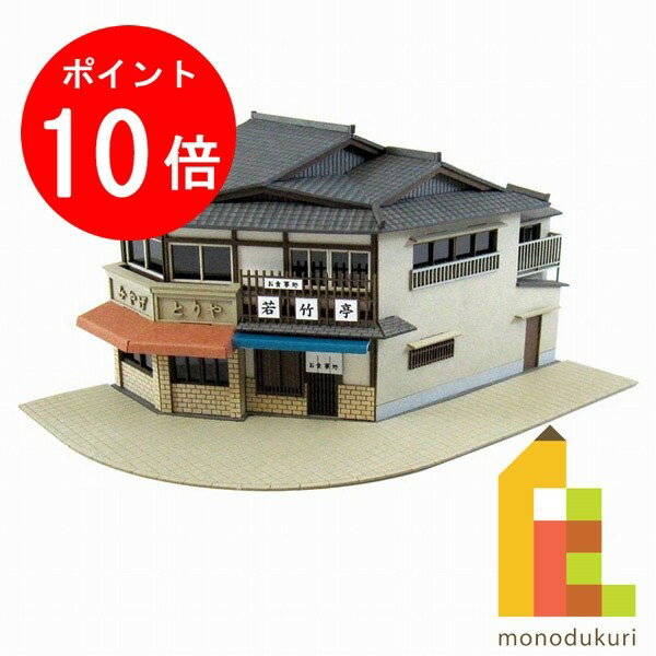 【お買い物マラソン限定！エントリーで全品ポイント10倍】【ネコポス配送可】さんけい みにちゅあーとキット 1/150 なつかしのジオラマシリーズ 【食堂A】 MP03-61（ペーパークラフト 模型 セット）