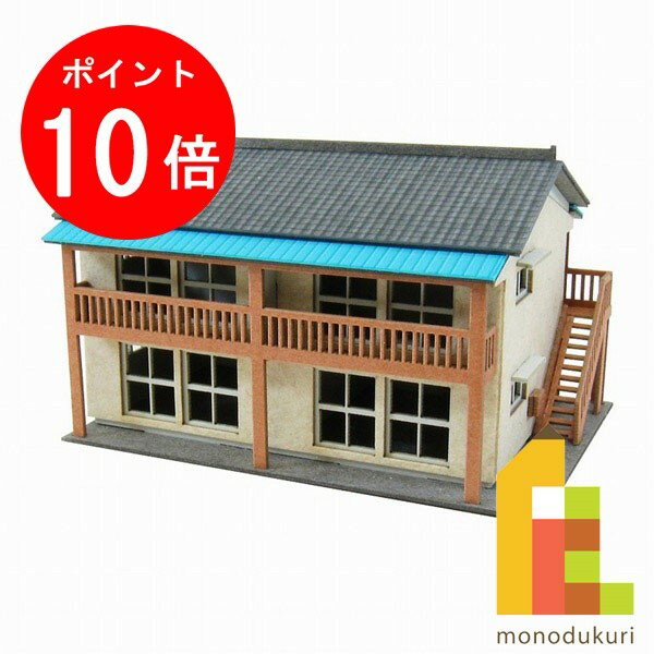 【ブラックフライデー限定!エントリーで全品ポイント10倍】【ネコポス配送可】さんけい みにちゅあーとキット 1/220 みにちゅあーとプチ 【アパート】 MP0...