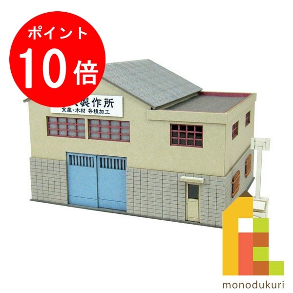 【ブラックフライデー限定!エントリーで全品ポイント10倍】【ネコポス配送可】さんけい みにちゅあーとキット 1/150 なつかしのジオラマシリーズ 【町工場B】...