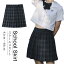 チェック柄 スカート プリーツスカート スクールスカート 制服スカート 制服 JK制服 スカート レディー..
