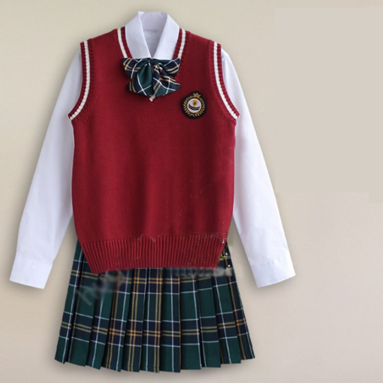 高校生制服 女子高生 卒業式 入学式 スーツ 学生服 制服セット 女子高校生 JK制服 制服 5点セット 長袖 上下セット スカートスーツ 女の子 スーツ ニットベスト 女子高生制服 発表会 コスプレ コスチューム 衣装 仮装 文化祭 送料無料