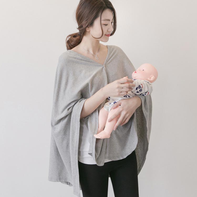 授乳ケープ ポンチョ 授乳服 ケープ 授乳カバー マタニティウェア 授乳ストール 目隠し 産後用品 外出用 コンパクト 出産祝い 多機能 無地 シンプル 送料無料