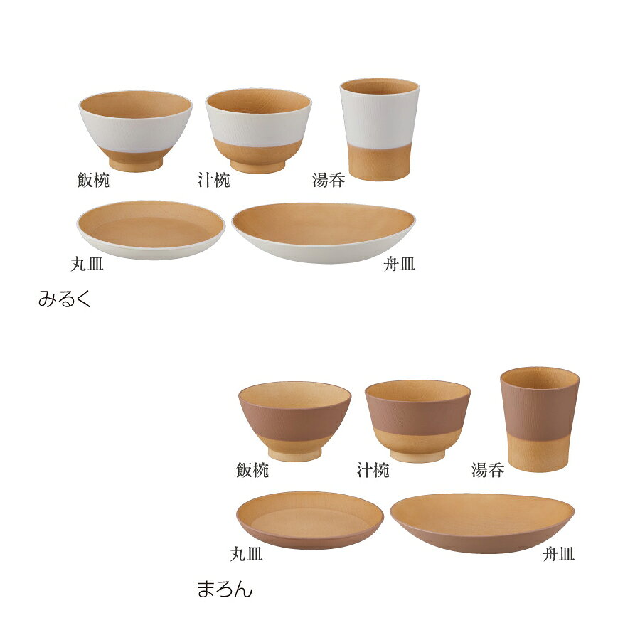 ふわん 5点セット ペア 飯椀 汁椀 湯呑 丸皿 舟皿 合成漆器 食器 抗菌仕様 アサヒ 軽金属 金属 公式 ギフト 送料無料 asahikei-10005812 キッチン用品のアサヒ 楽天市場店 サンプル画像3