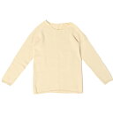 メンズニットインナー 完全無縫製 インナー長袖(男女兼用) ra・ku・ra ラクラ オーガニックコットンルクセア 大きいサイズ 敏感肌用インナー 肌着 完全無縫製ニットインナー LL 3L 丸首 丸衿 Tシャツ ニット 長袖 肌着 国産 日本製 マルエーニット
