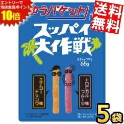■メーカー:旺旺ジャパン■品名:65gスッパイ大作戦 エナジードリンク味＆トロピカルフルーツ味■ハードな噛み応えのあるスティックタイプのグミ。暑い季節にぴったりなエナジードリンク味とトロピカルフルーツ味をアソートしました。