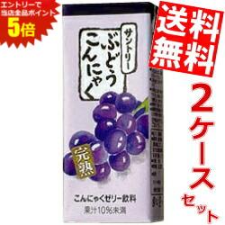 マラソン期間はエントリーでP5倍！【送料無料】サントリーぶどうこんにゃく250ml紙パック 48本(24本×2ケース)※北海道800円・東北400円の別途送料加算