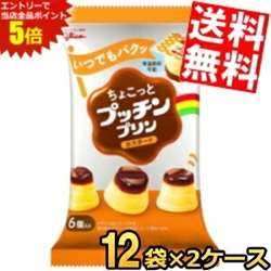 マラソン期間中はエントリーで全品ポイント5倍!【送料無料】 グリコ ちょこっとプッチンプリン カスタード 120g(20g×6個入)×24袋(12袋×2セット) プッチンプリン ※北海道800円・東北400円の別途送料加算
