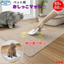 猫のトイレ下敷きマット 85x60cm ペットシーツ 撥水 犬 ペット用マット 犬用 マット ペット用マット 消臭 洗える 猫 ペットマット トイレシート 下敷き マット おくだけ吸着 床暖房対応 アンモニア消臭加工 カット 手洗い 可能 日本製