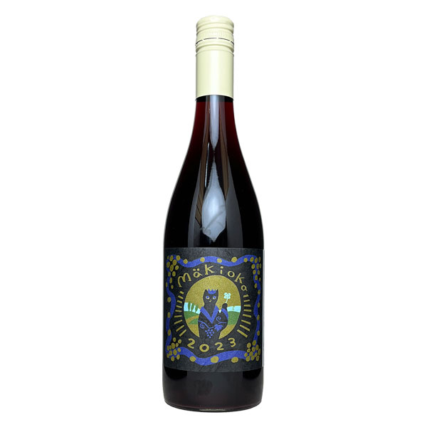 三養醸造［makioka 750ml］無添加 日本ワイン 赤ワイン 山梨ワイン 国産 サンヨー 猫 Japanese wine