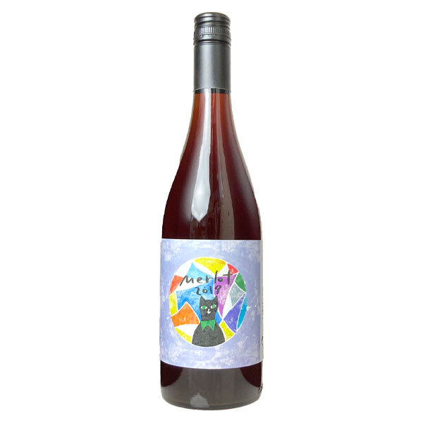 三養醸造［猫メルロー 750ml］日本ワイン 赤ワイン 国産 サンヨー 山梨ワイン 猫 Japanese wine