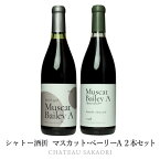 日本ワイン 送料無料 シャトー酒折【マスカットベーリーA 2本セット】（720ml×2本）ワインセット 赤ワイン 国産 山梨ワイン 贈り物 手土産 ワイン Japanese wine