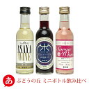 【ミニボトル】日本ワイン ミレックスジャパン［ぶどうの丘 ミニボトル飲み比べ 3本セット 180ml×3本］セット 送料無料 甲州ワイン 赤ワイン 白ワイン ロゼワイン 贈り物 贈答 マスカット・ベーリーA 山梨 国産 Japanese wine