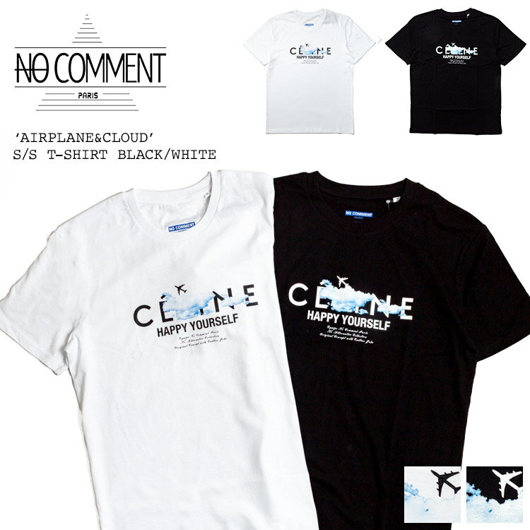 [22ղƿ]ΡȥѥTĥ֥롼饤BIOåȥԵ&եȥץȾµT/NOCOMMENTParis"AIRPLANE&CLOUD"ե/Źʥ֥åۥ磻ȥ󥺥ǥSML