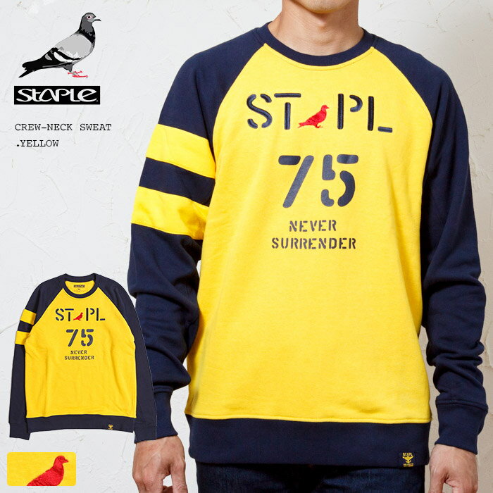 【STAPLE PIGEON NYC / ステイプル】ステイプル クルーネック刺繍ロゴ スウェット トレーナーのサムネイル