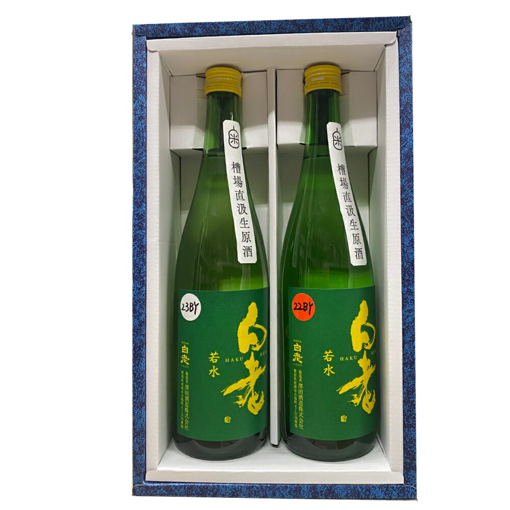 日本酒 澤田酒造 （白老 22BY+23BY若水 純米 槽場直汲 65% 無濾過生原酒　720ml）正規特約店限定品★飲み比べセット