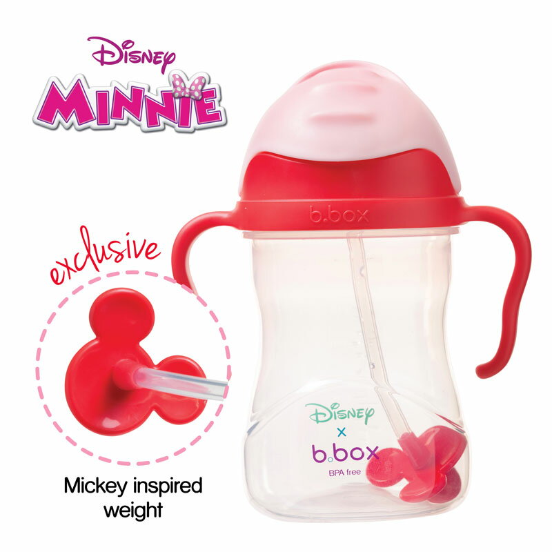 数量限定送料無料!!シッピーカップb.box Disney ストローマグミニーマウスSippy cup Minnie