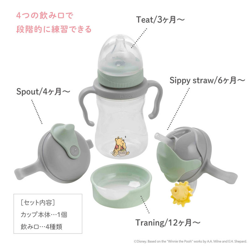 一部地域送料無料!!【ビーボックス】 ディズニー ステップアップマグパックくまのプーさんb.box Transition value pack Disney Winnie the Pooh【NEW202302】