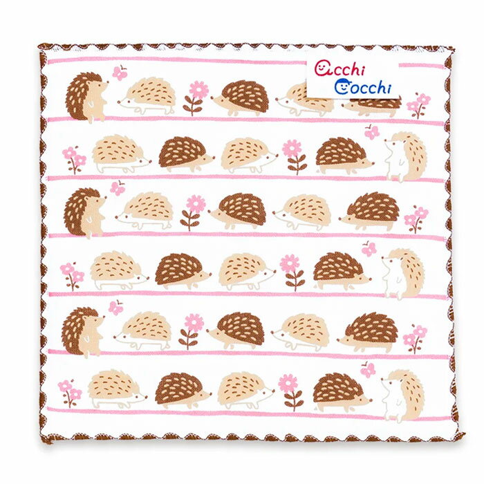 【宮本（株）商品★税込2860円以上で送料無料キャンペーン】【宮本】はんかちacchi cocchiハリネズミ＆お花【NEW202312】