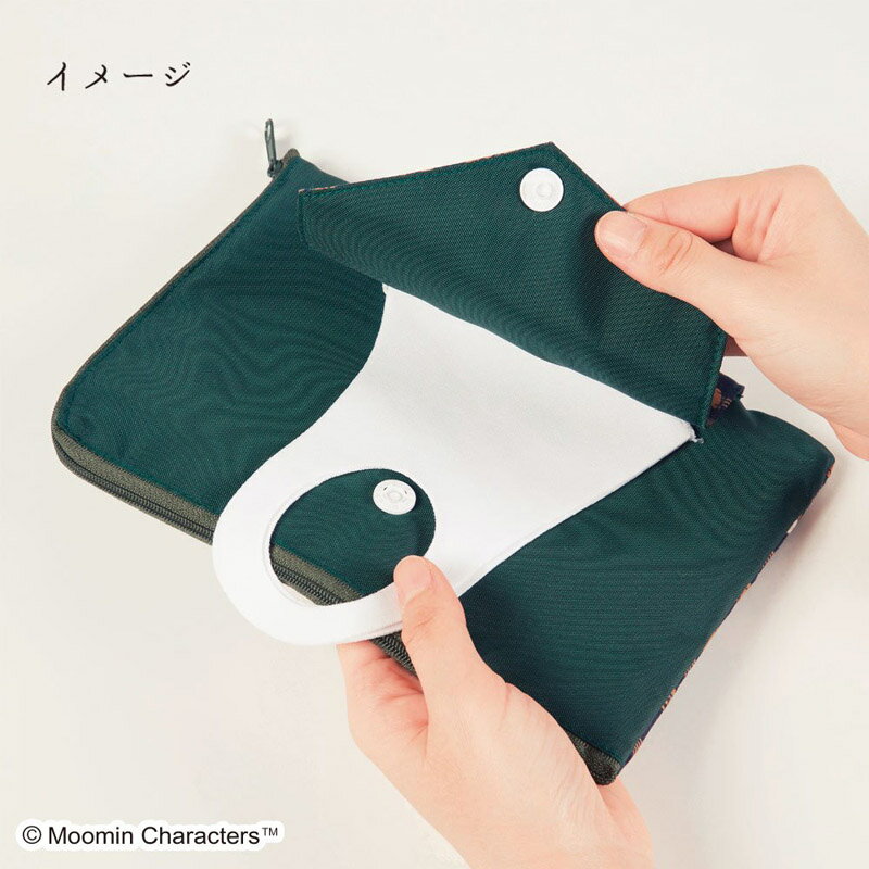 【宮本（株）商品★税込2860円以上で送料無料キャンペーン】【宮本】ポーチMOOMIN ムーミンマスクポーチ バッグ ピンク【日本製】【NEW202102】