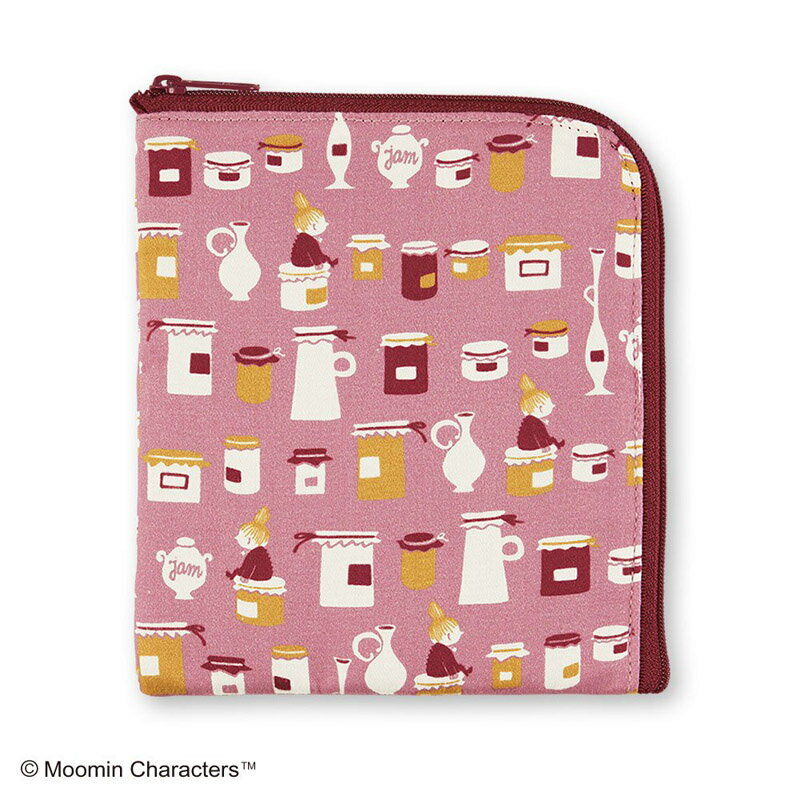 乐天商城 - 【宮本（株）商品★税込2860円以上で送料無料キャンペーン】【宮本】ポーチMOOMIN ムーミンフラットポーチ ジャム ピンク【日本製】【NEW202102】