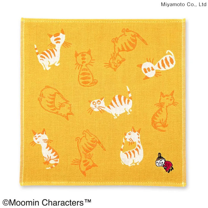 【宮本(株)商品★税込2860円以上で送料無料キャンペーン】【宮本】はんかちMOOMIN ムーミン三重ガーゼハンカチ リトルミイ&ネコ【NEW202412】