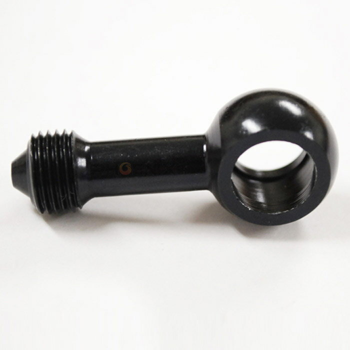 バンジョー アルミ アダプター M10 P1.0 ストレート 黒 油圧 ホース オイルクーラー ブレーキホース ATV モンキー ゴリラ シャーリー ダックス 汎用 1個