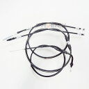 モンキー アクセル クラッチ ブレーキ ロング 10cm ワイヤー 3本 セット ブラック ステンメッシュ ケーブル ドラム スロットル ゴリラ AB27 50...