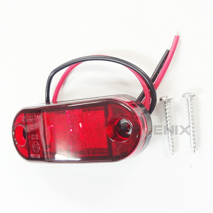 LED マーカー テール ランプ ライト 1個 DC12V 24V 赤発光 牽引車 トレーラー バス 特殊 小型車 作業車 車幅 車高 補助 トラック テールランプ テールライト