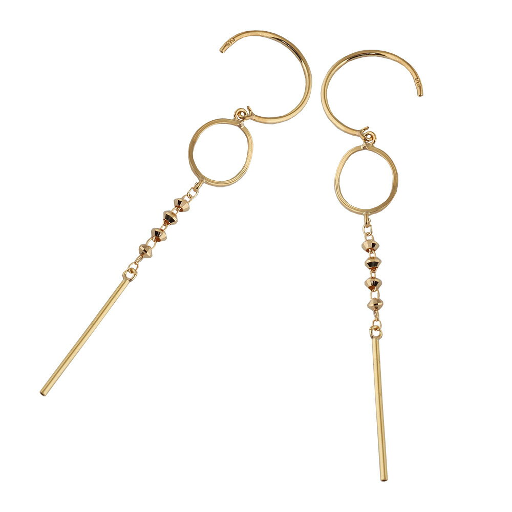 楽天ベビーズシューK18 アメリカンピアス フックピアス スティックピアス そろばん玉 18K 18金 ゴールド【送料無料】【品質保証書】【代引手数料無料】地金ピアス 揺れるピアス ゴールドピアス 可愛いピアス かわいい プレゼント 誕生日 スゥイング イエローゴールド アクセサリー