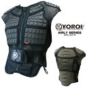 スノーボード　スキーバックプロテクター　脊椎パッド 胸部プロテクター　ベストタイプ YS555 YOROI AIRLY VEST メンズXXL-XXXLヨロイ エアリーベスト 大きいサイズ鎧プロテクター通気性抜群　軽量強靭　転倒衝撃吸収　スケボー　バイク