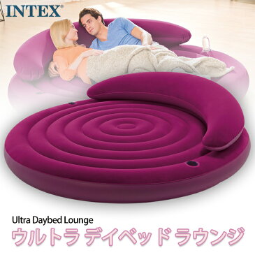 【土日もあす楽】エアーベッド INTEX インテックス ウルトラデイベッド ラウンジ ULTRA DAYBED LOUNGE キャンプ アウトドア 耐荷重200kg 68881 191cmX51cm